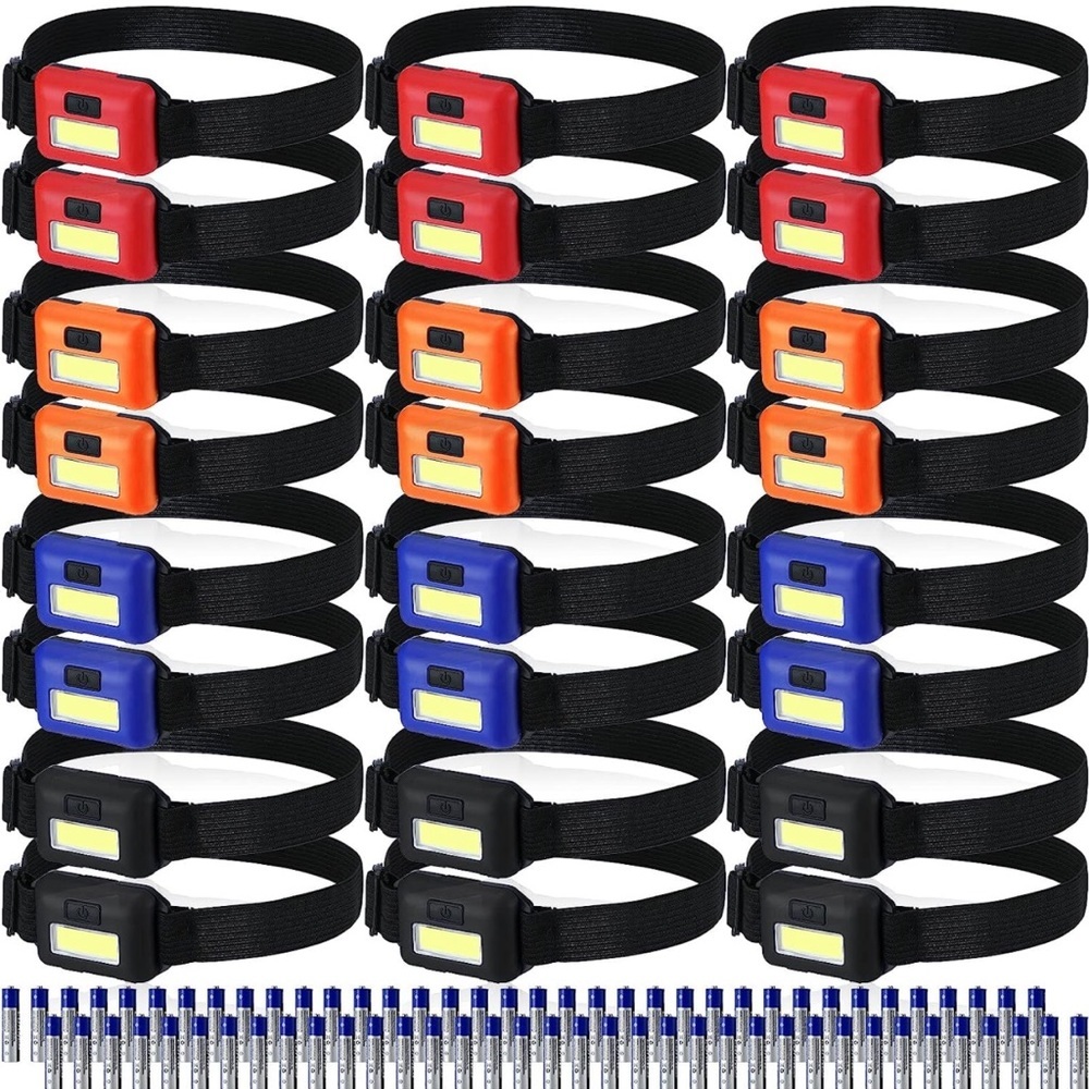 24 LED Headlamp Flashlight Cob Head Light Bright Head Lamp‎